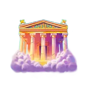 Temple Wild symbol Coins of Zeus